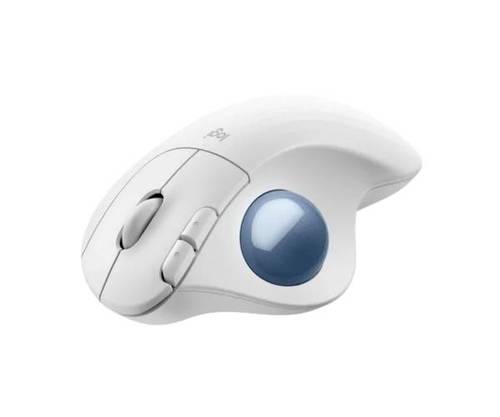 Logitech M575S TrackBall Off-White Blue Ball 2000DPI BT - עכ - זווית נוספת