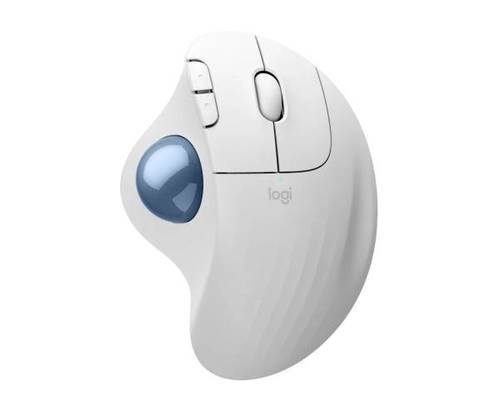 Logitech M575S TrackBall Off-White Blue Ball 2000DPI BT - עכ - תמונה 6
