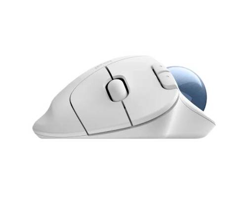 Logitech M575S TrackBall Off-White Blue Ball 2000DPI BT - עכ - תמונה 7
