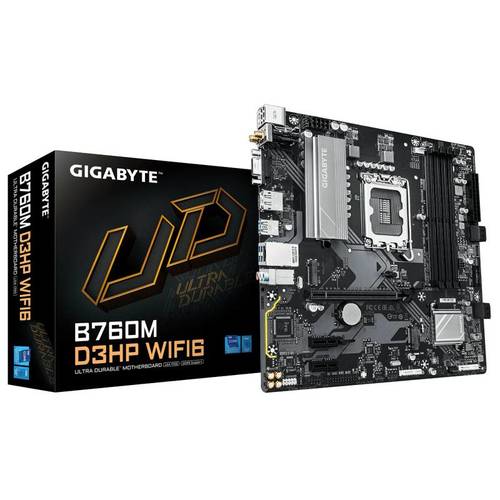 Gigabyte לוח אם אינטל GIGABYTE B760M D3HP WIFI6 mATX DP HDMI VGA LGA1