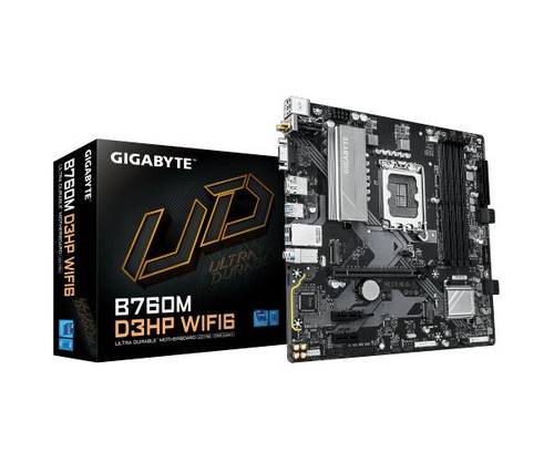 לוח אם אינטל GIGABYTE B760M D3HP WIFI6 mATX DP HDMI VGA LGA1 - זווית נוספת