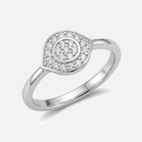 טבעת עין הרע משובצת