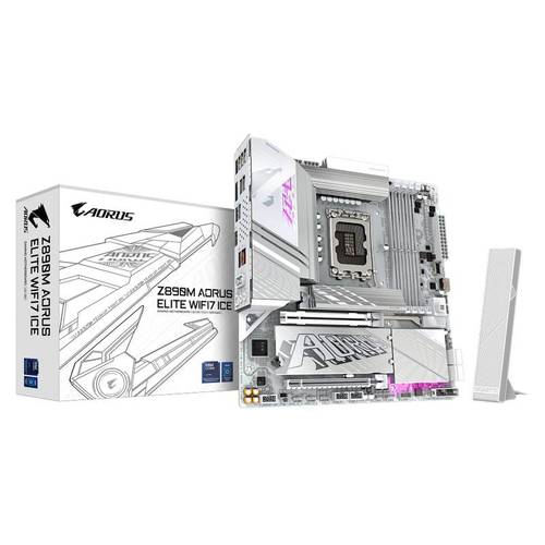 Gigabyte לוח אם אינטל GIGABYTE Z890M AORUS ELITE WIFI7 ICE WIFI7 BT P