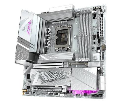 לוח אם אינטל GIGABYTE Z890M AORUS ELITE WIFI7 ICE WIFI7 BT P - מבט קרוב