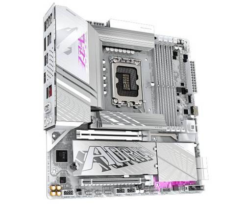 לוח אם אינטל GIGABYTE Z890M AORUS ELITE WIFI7 ICE WIFI7 BT P - זווית נוספת