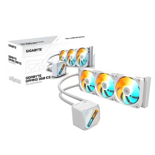 Gigabyte קירור נוזלי משולש Gigabyte Gaming 360 ICE 3XARGB 120MM Fan W