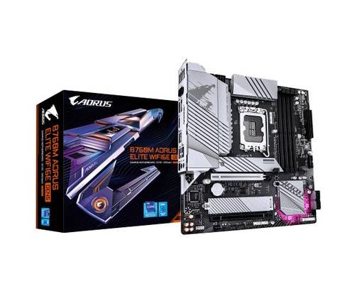 לוח Gigabyte B760M AORUS ELITE WIFI 6E GEN 5 mATX BT - ₪981. - זווית נוספת