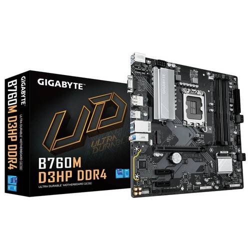 Gigabyte לוח אם אינטל GIGABYTE B760M D3HP DDR4 mATX DP HDMI VGA LGA17