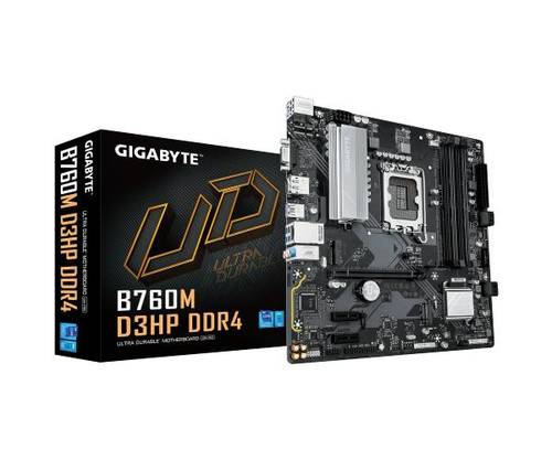 לוח אם אינטל GIGABYTE B760M D3HP DDR4 mATX DP HDMI VGA LGA17 - זווית נוספת
