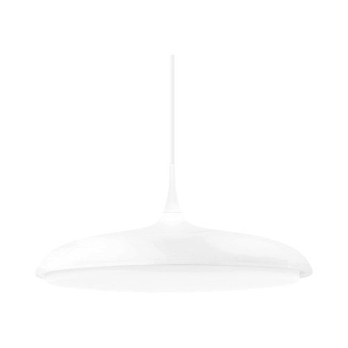  מנורת תלייה גוף לבן LUNARA 24W 40CM אור חם 