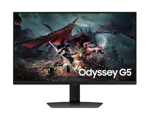 מסך Samsung Odyssey G5 G50D QHD 27 180Hz 1Ms Gaming Monitor - תמונה נוספת