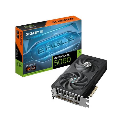 Gigabyte כרטיס מסך Gigabyte GeForce RTX 5060 EAGLE OC 8GB ₪1,769.00