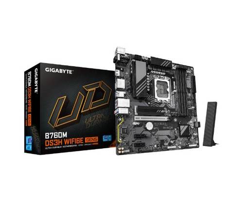 לוח אם Gigabyte B760M DS3H WF6E GEN5 Micro-Atx DDR5 - ₪737.0 - זווית נוספת