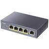 מתג לא מנוהל | Cudy GS1005P 5-Ports Gigabit Unmanaged POE Switch