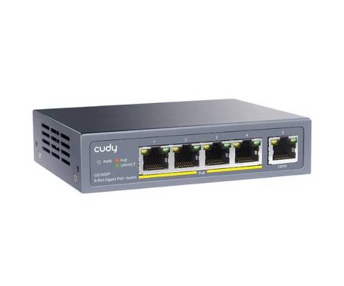 מתג לא מנוהל Cudy GS1005P 5-Ports Gigabit Unmanaged POE Swit - תמונה 5