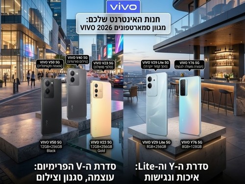 VIVO 2026: המדריך המלא לסמארטפונים שמשלבים עיצוב פורץ דרך וצילום מקצועי