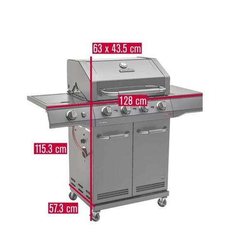 גריל גז 4 מבערים + כירה CHARBROIL Advantage PRO
