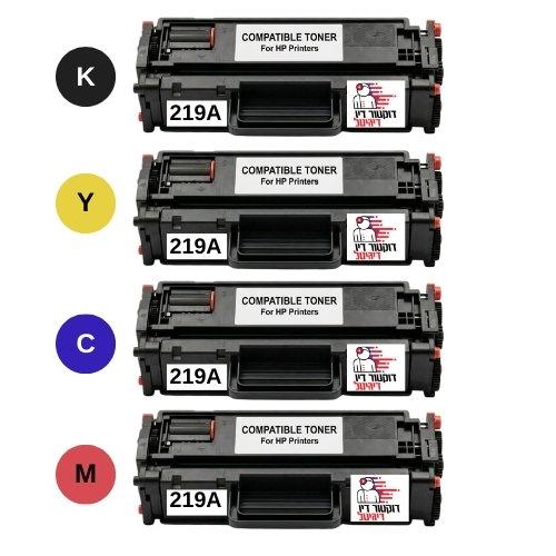 סט ארבעה טונרים HP תואמים חליפיים 219A 