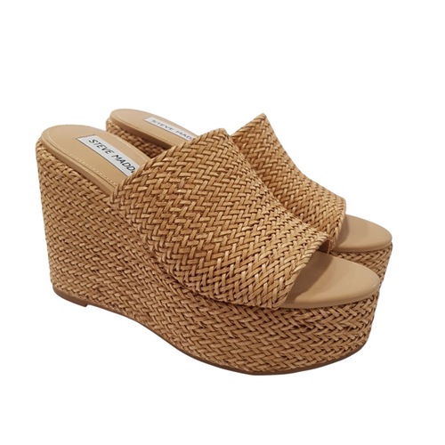 כפכף STEVE MADDEN מידות 36-41 לנשים בגוון קש