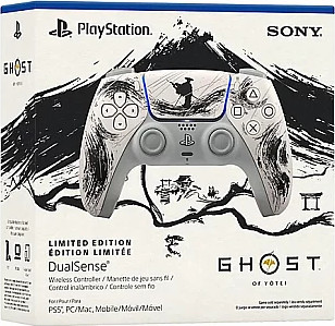 בקר האלחוטי - Limited Edition - PLAYSTATION 5 DUALSENSE CONTROLLER GHOST OF YOTEI  