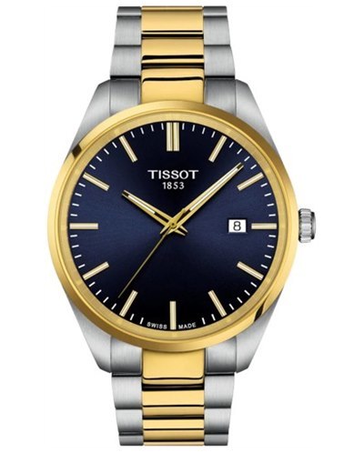 שעון Tissot PR100 דגם T150.410.22.041.00 דו-גוני לוח כחול