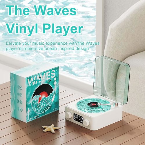 רמקול רטרו פטיפון WAVE Vinyl Bluetooth