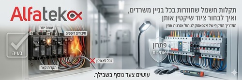 תקלות חשמל שחוזרות בכל בניין משרדים ואיך לבחור ציוד שיקטין אותן