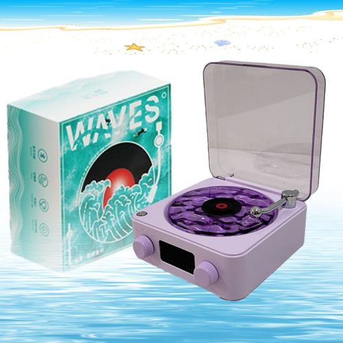 רמקול רטרו פטיפון WAVE Vinyl Bluetooth