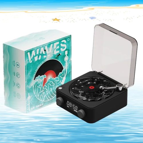 רמקול רטרו פטיפון WAVE Vinyl Bluetooth