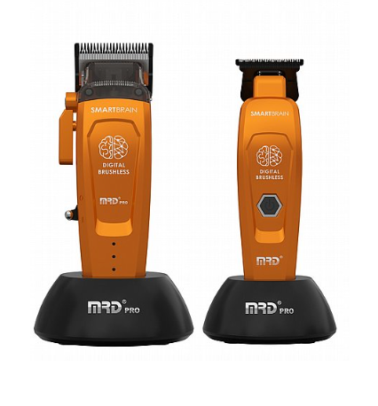 סט מכונות תספורת MRD PRO SmartBrain DUO Hermès Orange אם אר די