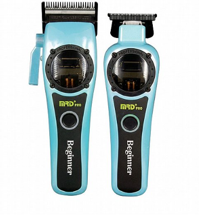 סט מכונות תספורת MRD PRO Vector Blue Edition אם אר די