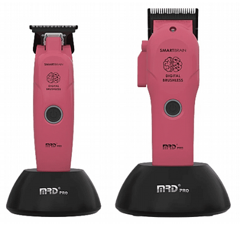 סט מכונות תספורת MRD PRO SmartBrain DUO 3969ST - ורוד