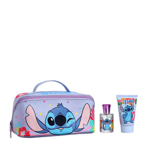 סטיץ סט תיק רחצה + בושם 50 מ”ל א.ד.ט + גל רחצה 100 מ”ל – Disney Stitch By Air Val