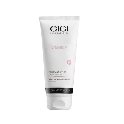קרם לחות מסדרת ויטמין E של ג'יג'י לעור שמן עם SPF 20 לאיזון והגנה על העור 250 מ