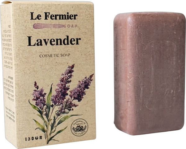 סבון קוסמטי בניחוח לוונדר 130 גרם Le Fermier Lavender
