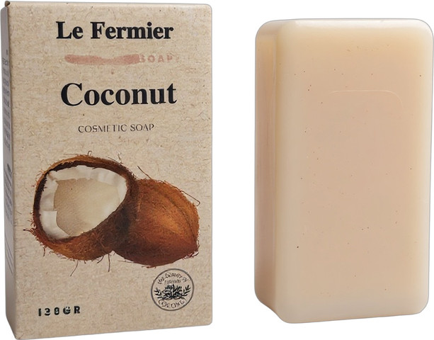 סבון קוסמטי בניחוח קוקוס 130 גרם Le Fermier Coconut