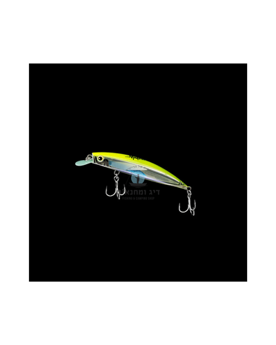 דמוי דייג Malosi Staple Hero 100F משקל 15 גרם בצבע Fusi כחול צהוב, דמוי צף מקצועי לדיג טורפים בים.