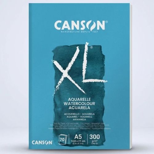 בלוק 70 דף A5 אקוורל 300 גר Canson XL Aquarelle