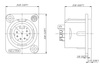 NC7MD-L-1 זכר לפאנל  XLR
