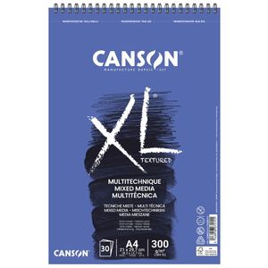 בלוק מיקס מדיה 30 דף 300 גר CANSON XL A4  