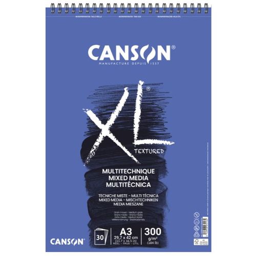בלוק מיקס מדיה 30 דף 300 גר CANSON XL A3  
