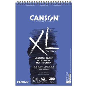 בלוק מיקס מדיה 30 דף 300 גר CANSON XL A3  