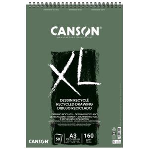 בלוק רישום 160 גר 50 דף Canson Recycled Drawing XL A3