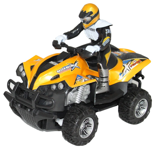 טרקטורון על שלט רחוק כביש/שטח ATV MADNESS קנה מידה 1:12 (מגוון צבעים)