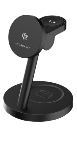 מטען אלחוטי 3 ב-1 דגם MQIW620 בצבע שחור מבית Miracase