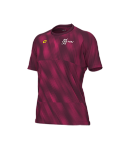 חולצת ריצה נשים ALE RUNNING LIGHT LADY JERSEY בורדו אריג דקיק  מנדף ואוורירי מאוד