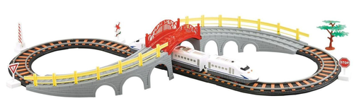 ערכת רכבת חשמלית עם מסלול 8 וגשר Rapid Transit