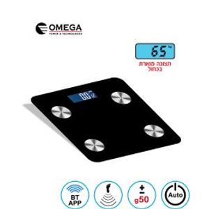 משקל אדם חכם כולל סנכרון לאפליקציה Omega