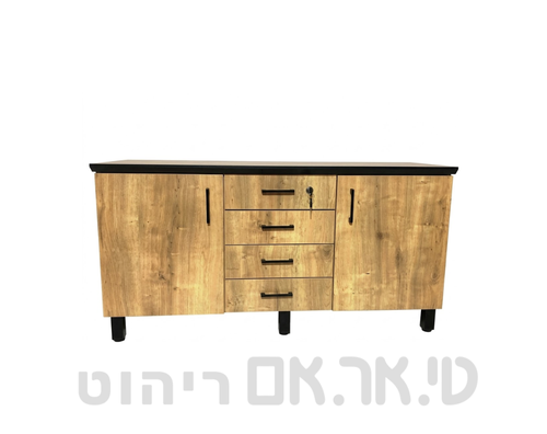 שלוחה משרדית עם דלתות ומגירות