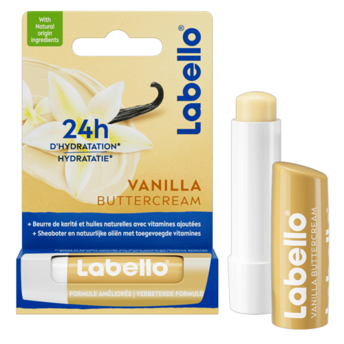שפתון לחות בטעם וניל לבלו - Labello Vanilla Buttercream Lip Balm 